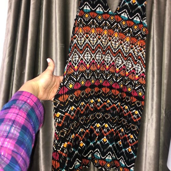 Short tribal dress with pockets - Picture 2 of 2